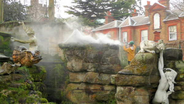 Cleaning, 20 March. Photo ©Yvonne Hewett