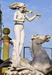 Oceanides - one of the statues on the fountain in the riverside garden.